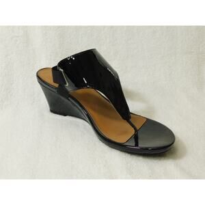 W620 White Mountain Black Patent Smooth All Dres Shoes 8 M